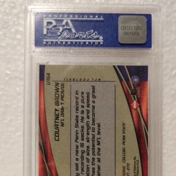2000 Collector's Edge Supreme COURTNEY BROWN Rookie Graded NM-MT 8 #U154 - Picture 5 of 7